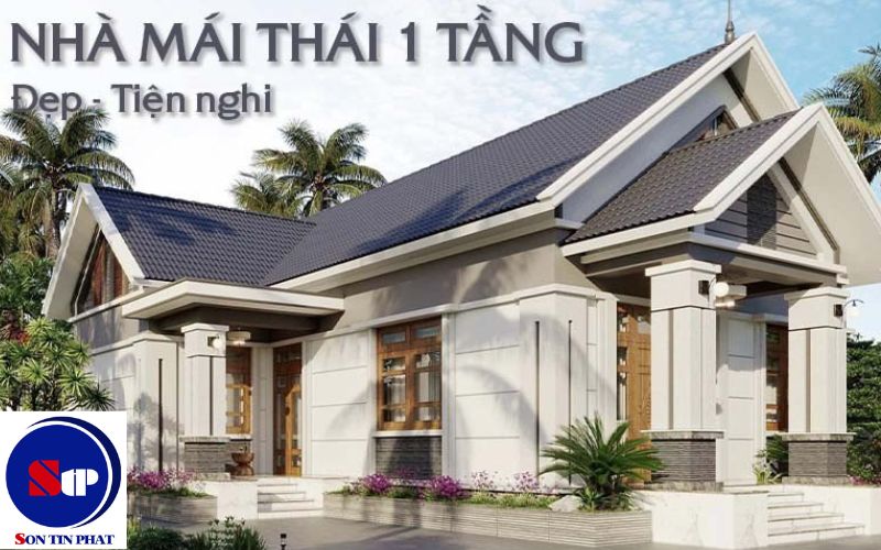  Nhà cấp 4 mái Thái chữ L 3 phòng ngủ