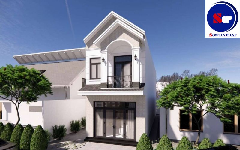 Nhà mái Thái 2 tầng 5x20 hiện đại