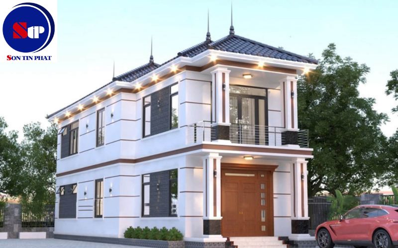 Nhà mái Thái 2 tầng 5x20 2 mặt tiền