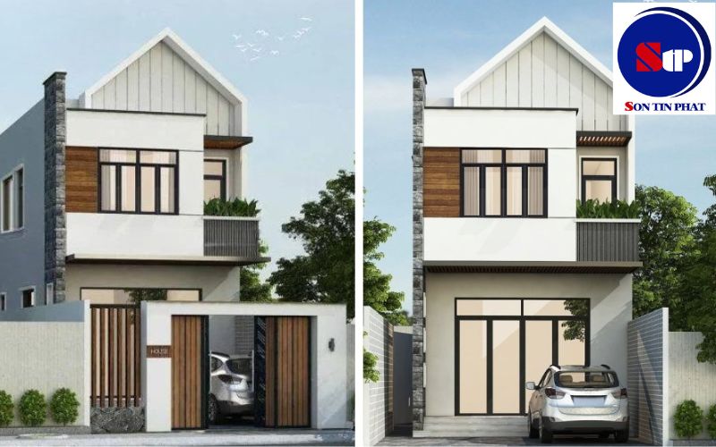 Nhà mái Thái 2 tầng 5x20 có Gara
