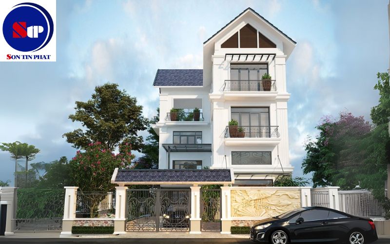 Nhà mái Thái 3 tầng hiện đại