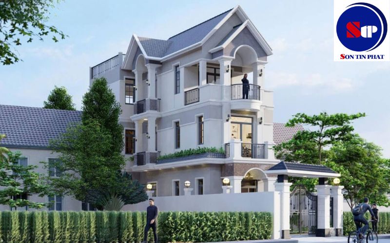 Nhà ống mái Thái 3 tầng