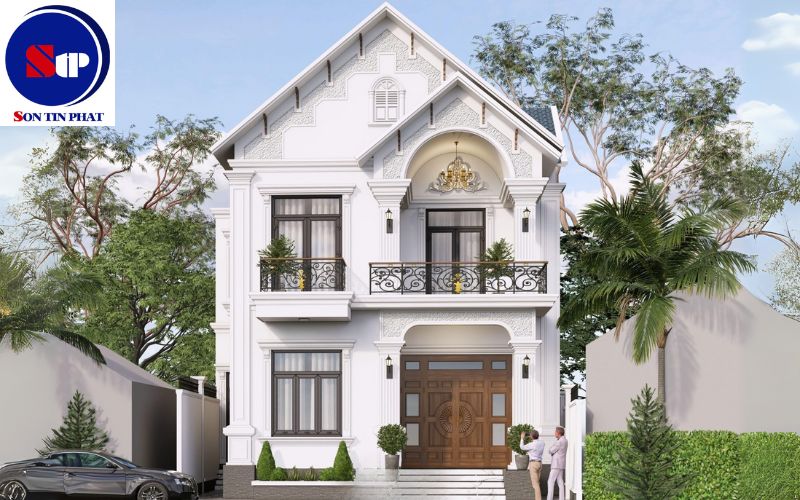 Nhà 2 tầng mái Thái 100m2 tân cổ điển