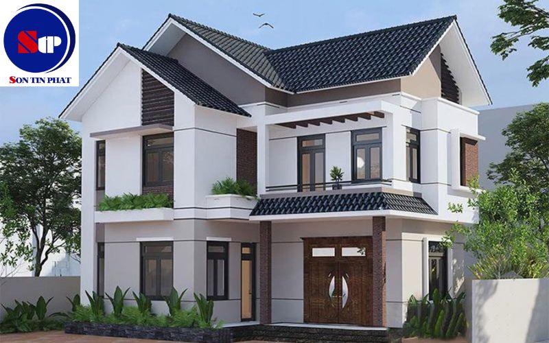 Đặc điểm của mẫu nhà 2 tầng mái Thái 100m2