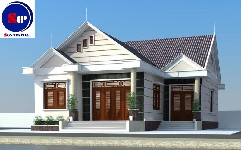 Nhà cấp 4 mái Thái 3 phòng ngủ
