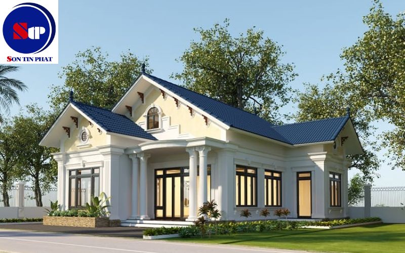 Mẫu nhà cấp 4 mái Thái ở nông thôn