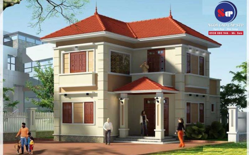 Ưu điểm của nhà mái ngói 2 tầng