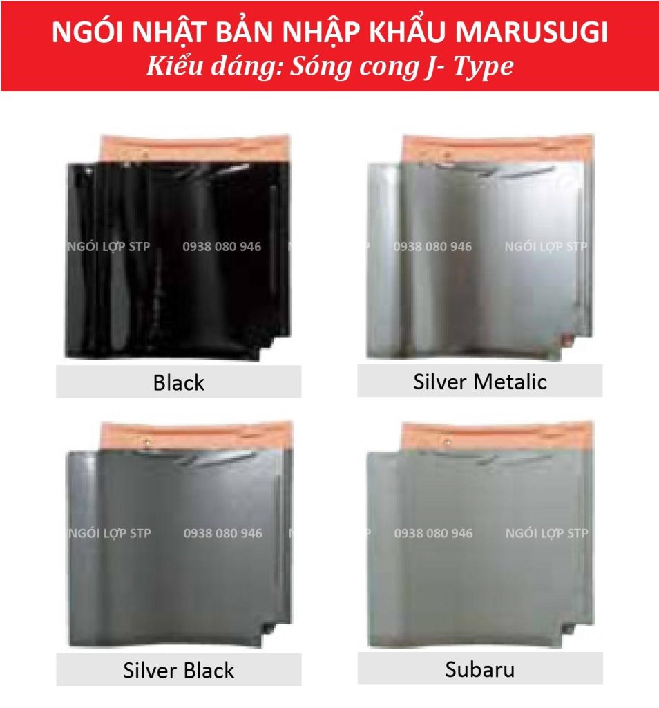 Các màu ngói J-Type