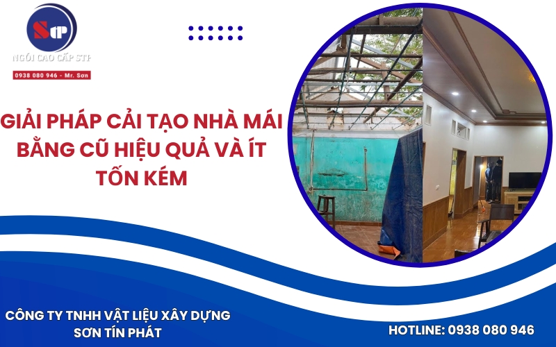 Giải pháp cải tạo nhà mái bằng cũ
