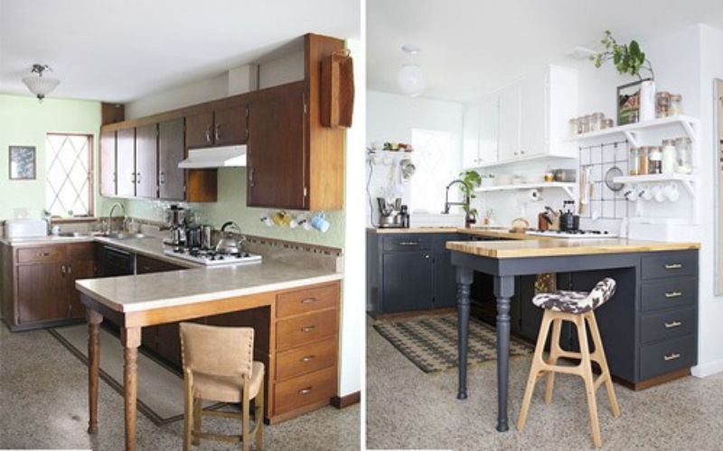 Tân trang màu sắc bếp