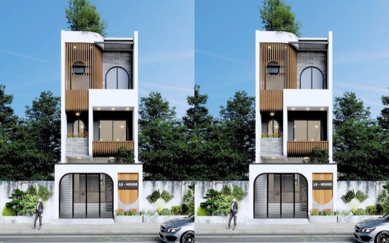 Mẫu thiết kế nhà 3 tầng 50m2 đẹp hiện đại
