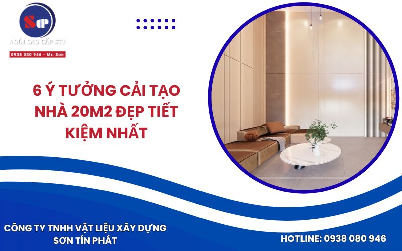 6 Ý Tưởng Cải Tạo Nhà 20m2 Đẹp Tiết Kiệm Nhất