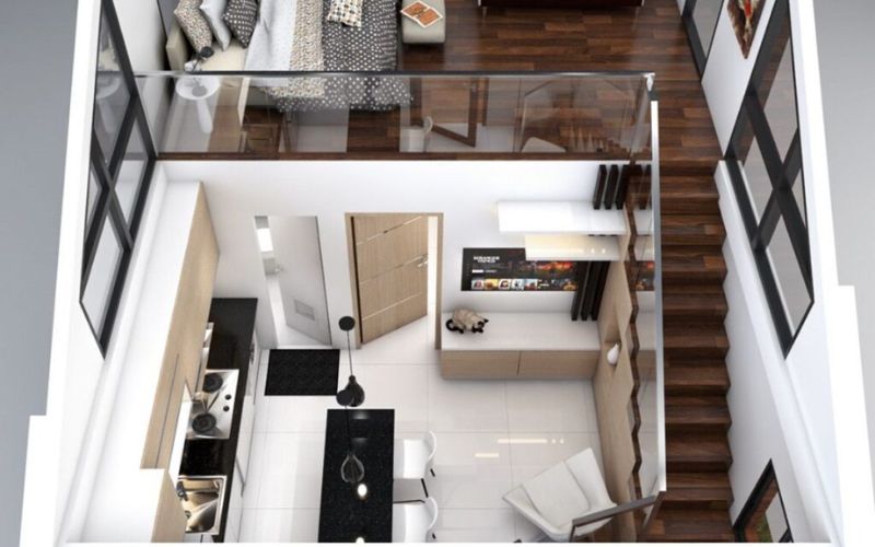 Cải tạo nhà 30m2 có gác lửng tăng diện tích sử dụng