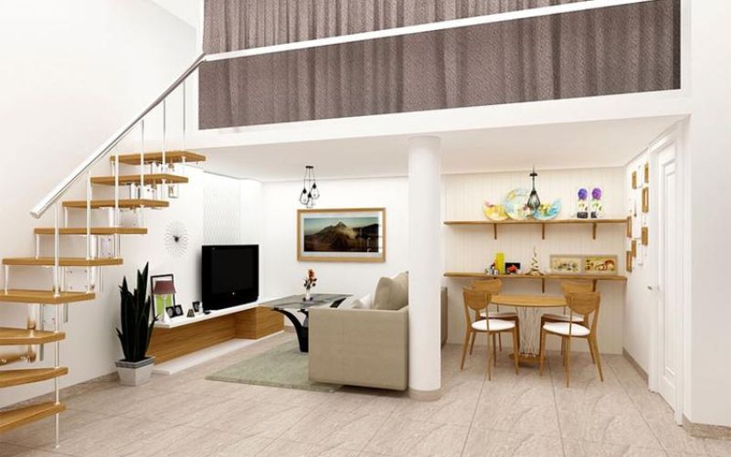Nhà Cấp 4 Gác Lửng Phong Cách Hiện Đại