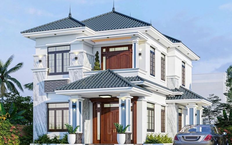 Mẫu mái nhà giả ngói cho biệt thự sang trọng