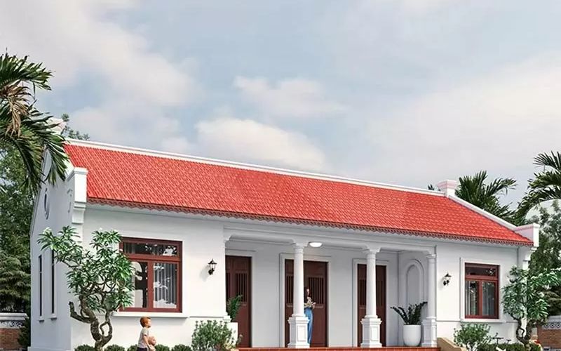 Mẫu mái nhà giả ngói cho nhà cấp 4