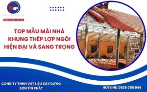 Top Mẫu Mái Nhà Khung Thép Lợp Ngói Hiện Đại Và Sang Trọng