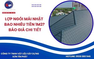 Lợp ngói mái Nhật bao nhiêu tiền 1m2